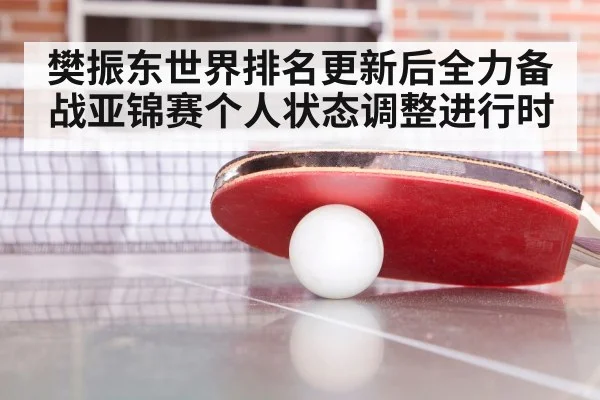 樊振东世界排名更新后全力备战亚锦赛个人状态调整进行时